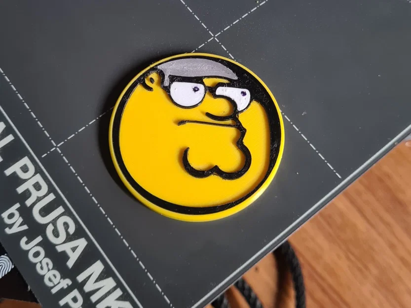 Mô hình huy hiệu Peter Griffin 3D độc đáo cho fan hâm mộ - Image 1