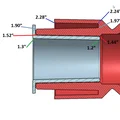 Đầu hút bụi in 3D “AirTip” 1-1/2–2-1/4in gắn máy hút bụi ướt/khô - Thumbnail 3