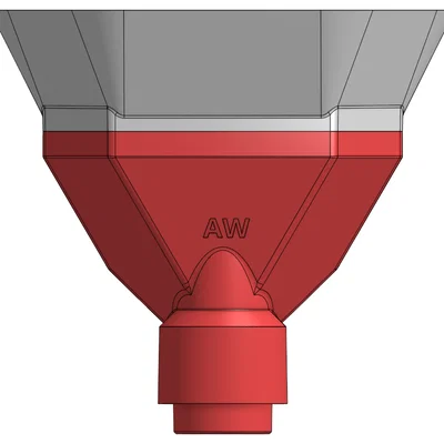 Đầu hút bụi in 3D “AirTip” 1-1/2–2-1/4in gắn máy hút bụi ướt/khô