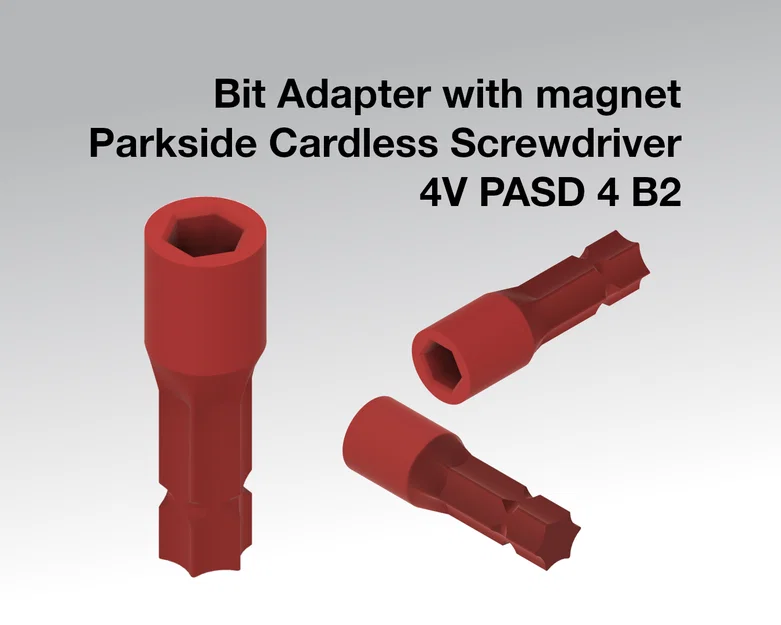 Adapter giữ mũi vít 1/4 inch cho máy Parkside 4V PASD 4 B2 - Image 1
