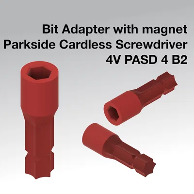 Adapter giữ mũi vít 1/4 inch cho máy Parkside 4V PASD 4 B2