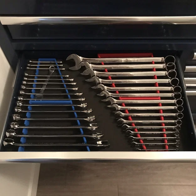 Bộ kệ sắp xếp cờ lê vòng miệng (Combination Wrench Organizer Set) - Image 1