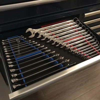 Bộ kệ sắp xếp cờ lê vòng miệng (Combination Wrench Organizer Set)