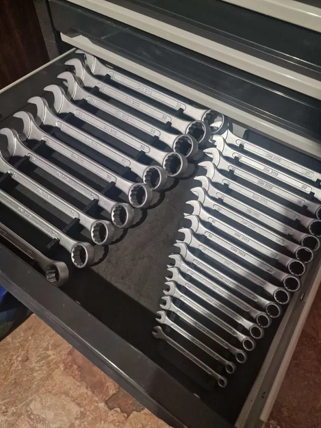 Khay sắp xếp cờ lê Wiesemann (Wiesemann wrench organizer) - Image 1