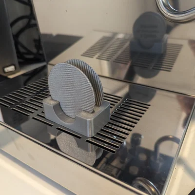 Khay Đựng Puck Screen 58mm - Thiết Kế 2 Khe Gọn Nhẹ Cho Máy Espresso
