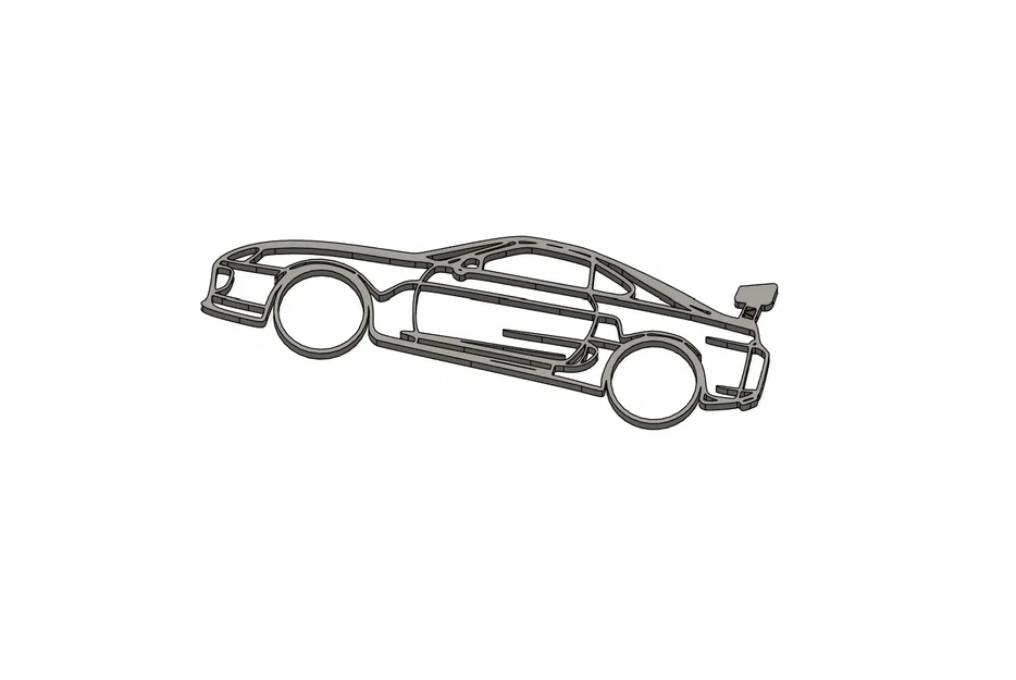 Mô hình khung 3D Toyota Supra - Trang trí xe hơi JDM độc đáo - Image 1