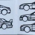 Mô hình khung 3D Toyota Supra - Trang trí xe hơi JDM độc đáo - Thumbnail 2