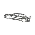 Mô hình trang trí Mercedes 190 Evo 2 in 3D sắc nét, không cần support - Thumbnail 1