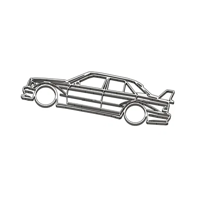 Mô hình trang trí Mercedes 190 Evo 2 in 3D sắc nét, không cần support