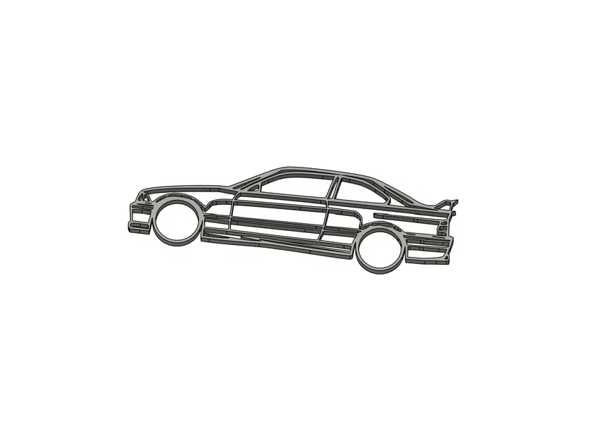 Mô hình trang trí xe BMW E36 Coupé: Tối giản, không cần support - Image 1