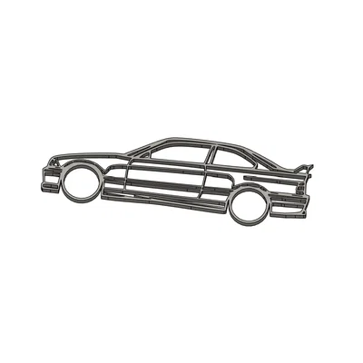 Mô hình trang trí xe BMW E36 Coupé: Tối giản, không cần support