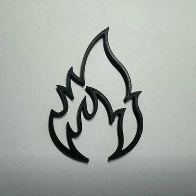 Mô hình trang trí tường hình ngọn lửa Flame wall art in 3D đẹp mắt