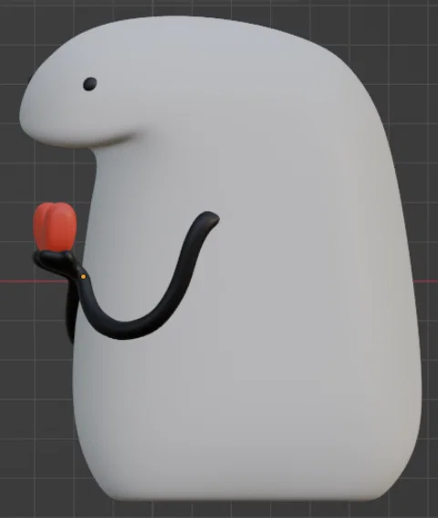 Mô hình Flork ôm trái tim đáng yêu - Quà tặng 3D độc đáo - Image 2