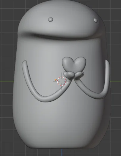Mô hình Flork ôm trái tim đáng yêu - Quà tặng 3D độc đáo - Image 3