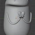Mô hình Flork ôm trái tim đáng yêu - Quà tặng 3D độc đáo - Thumbnail 3