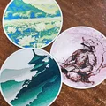 Hueforge Coasters – Lót Ly In 3D Từ AI Art - Thumbnail 2