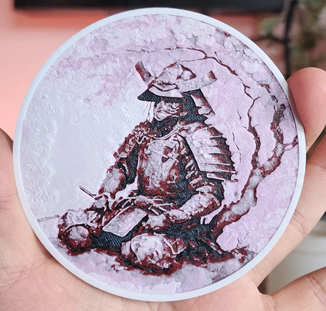Hueforge Coasters – Lót Ly In 3D Từ AI Art - Image 4