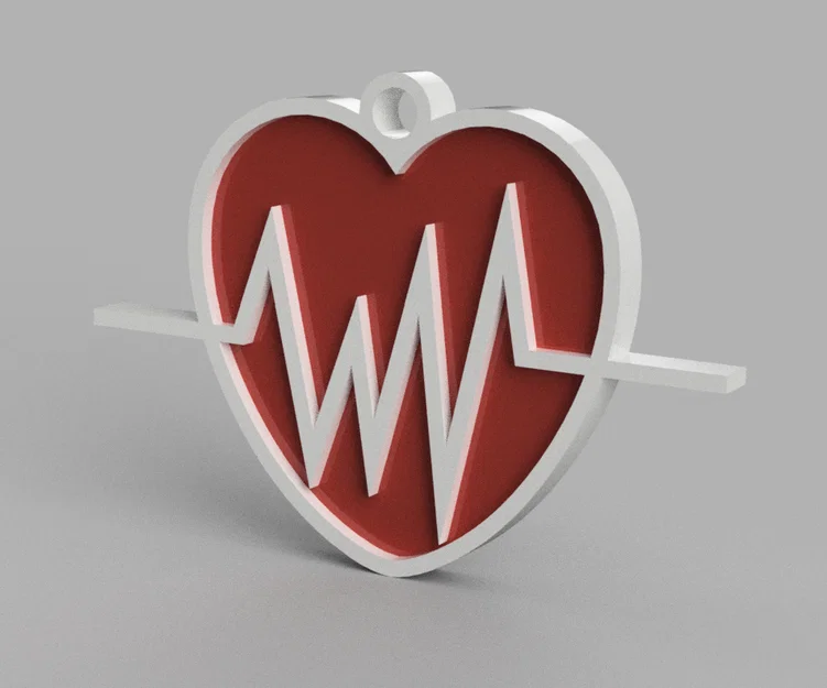Móc khóa trái tim nhịp đập 3D - Món quà Valentine ý nghĩa - Image 2