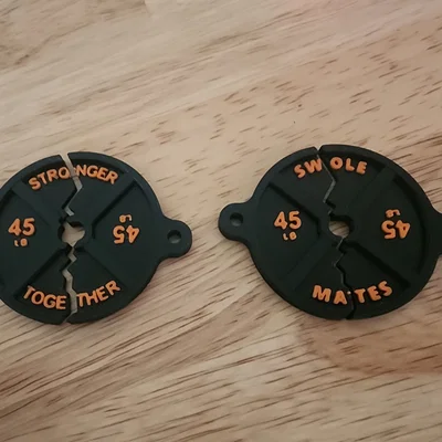 Móc Khóa Gym Swole Mates