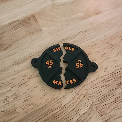 Móc Khóa Gym Swole Mates