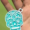 Móc khóa Skull Keychain 2.0 - Phụ kiện in 3D phong cách Sugar Skull - Thumbnail 1
