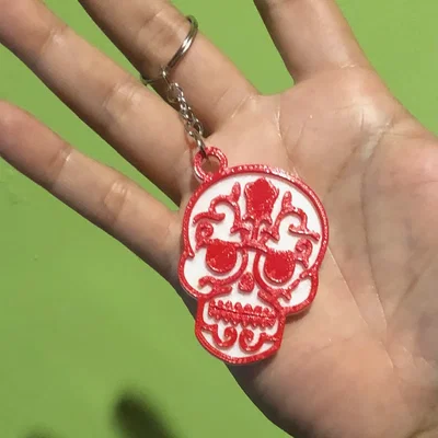 Móc khóa Skull Keychain 2.0 - Phụ kiện in 3D phong cách Sugar Skull