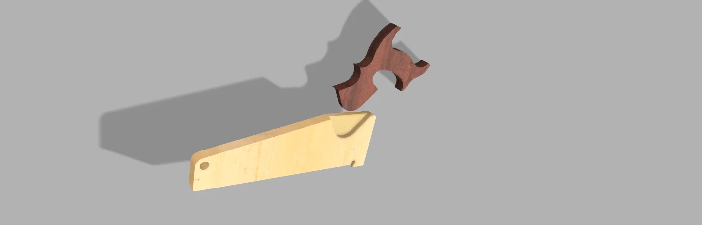 Tay Cầm Cưa Cổ Điển kèm Push Stick Thay Thế (CNC) - Image 2