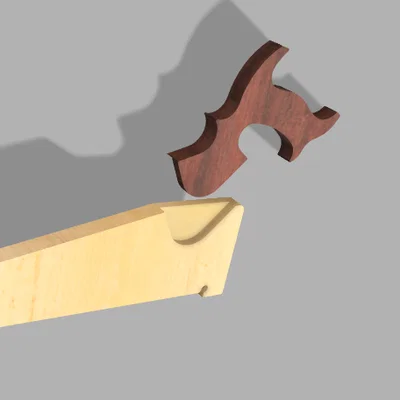 Tay Cầm Cưa Cổ Điển kèm Push Stick Thay Thế (CNC)