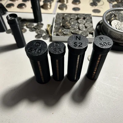Ống đựng xu USD tái sử dụng (Reusable USD Coin Storage)