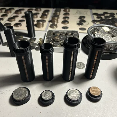 Ống đựng xu USD tái sử dụng (Reusable USD Coin Storage)