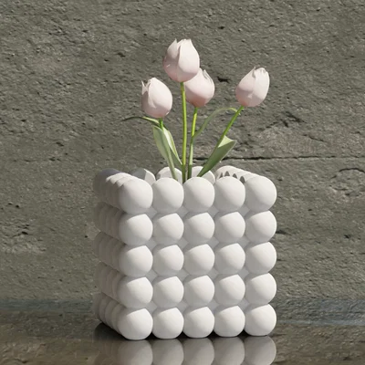 Chậu hoa trang trí Bubble 5x5: Mẫu in 3D đẹp mắt cho ngôi nhà