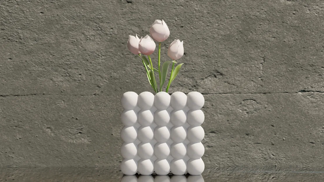 Chậu hoa trang trí Bubble 5x5: Mẫu in 3D đẹp mắt cho ngôi nhà - Image 2