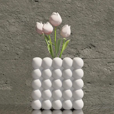 Chậu hoa trang trí Bubble 5x5: Mẫu in 3D đẹp mắt cho ngôi nhà
