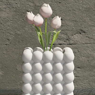 Chậu hoa trang trí Bubble 5x5: Mẫu in 3D đẹp mắt cho ngôi nhà