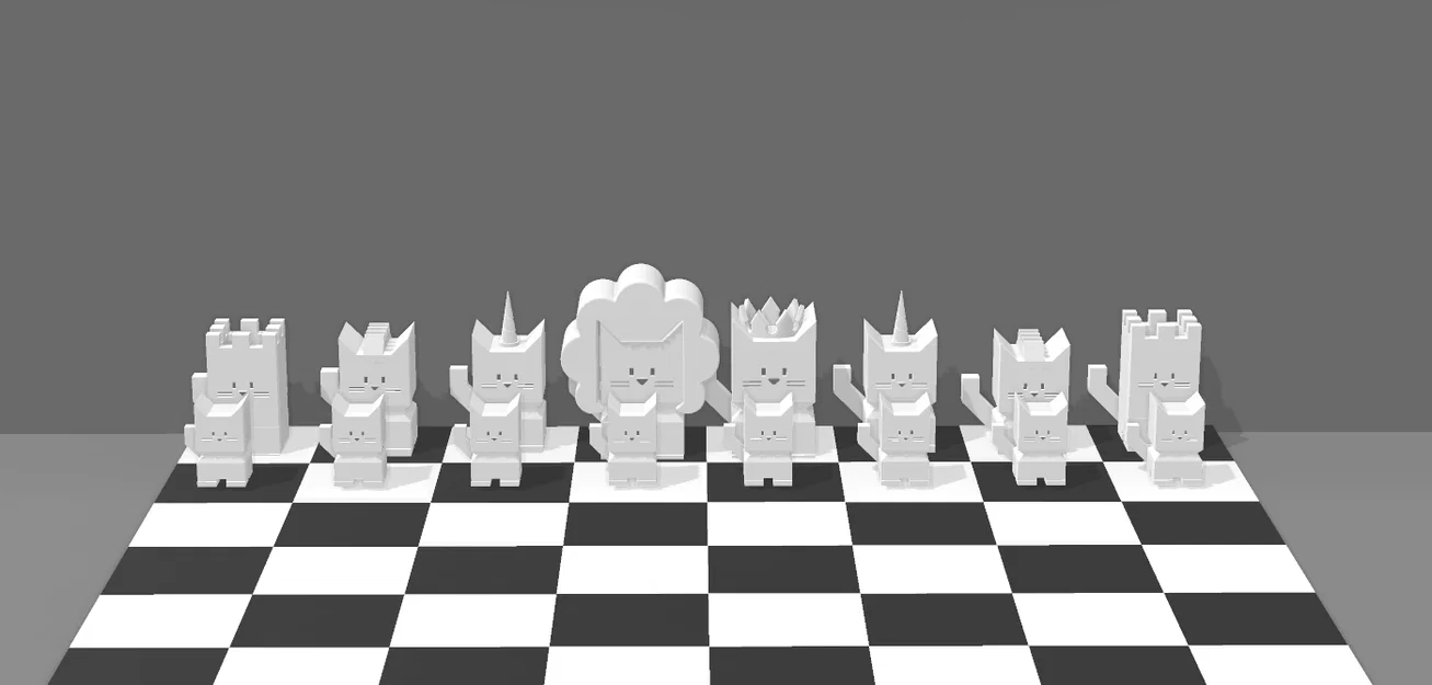 Bộ Cờ Vua Cali Cat Chess - Image 1