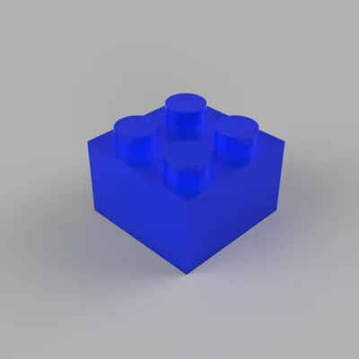 Mô hình gạch lắp ráp 2x2 kiểu Lego - File in 3D miễn phí