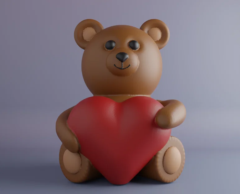 Hộp đựng Gấu Trái Tim cho Ngày Valentine - Image 1