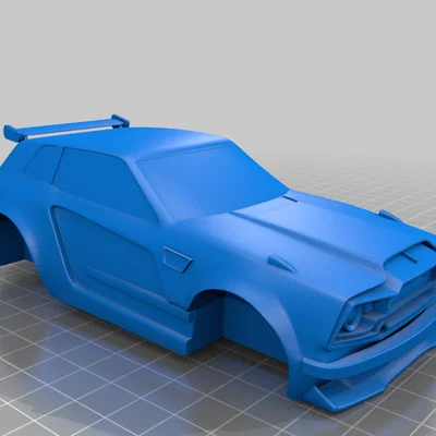 Mô hình xe Fennec từ Rocket League in 3D chi tiết