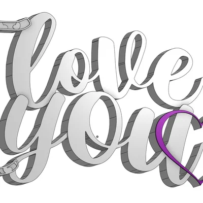 I Love You – Trang trí Valentine