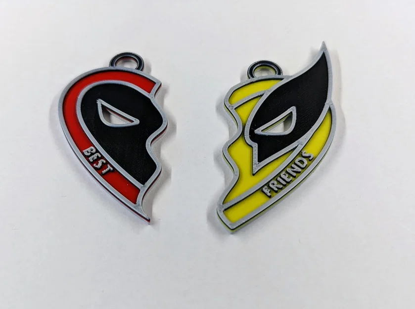 Móc khóa Deadpool & Wolverine Best Friends (File in 3D) - Image 1