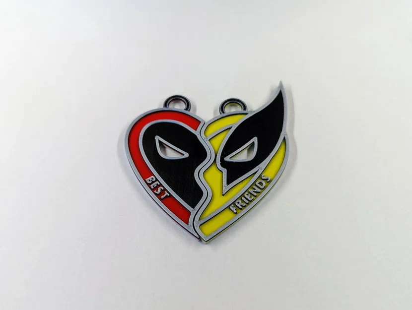 Móc khóa Deadpool & Wolverine Best Friends (File in 3D) - Image 2