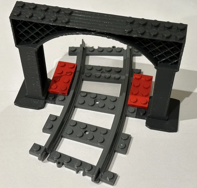 Cầu tàu LEGO City (Train Bridge) kèm ramp lên/xuống - Image 2