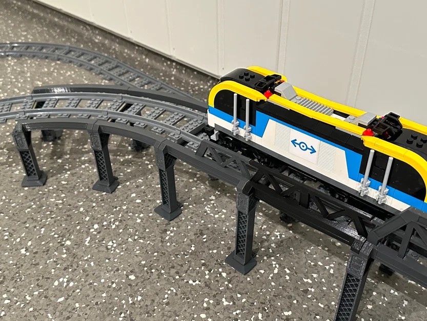 Cầu tàu LEGO City (Train Bridge) kèm ramp lên/xuống - Image 5