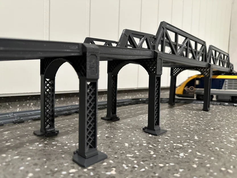 Cầu tàu LEGO City (Train Bridge) kèm ramp lên/xuống - Image 7