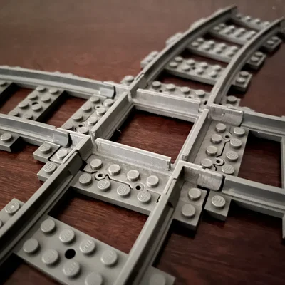 Đường ray tàu LEGO City tương thích: crossing, buffers và phụ kiện khác