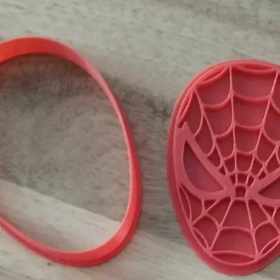 Khuôn cắt bánh quy hình mặt nạ Spiderman in 3D độc đáo