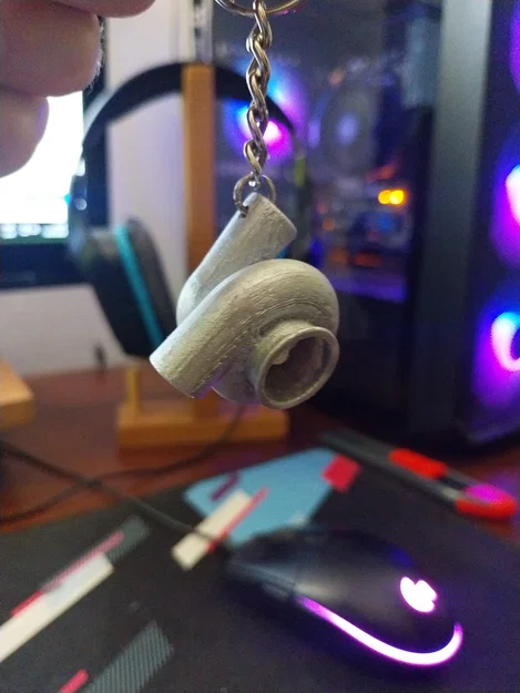 Móc khóa Turbocharger 3D - Phụ kiện độc đáo cho tín đồ yêu xe - Image 1