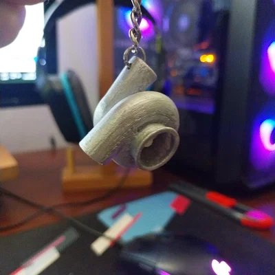 Móc khóa Turbocharger 3D - Phụ kiện độc đáo cho tín đồ yêu xe