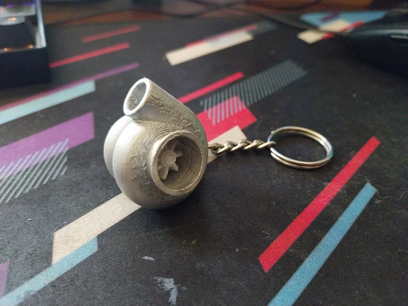 Móc khóa Turbocharger 3D - Phụ kiện độc đáo cho tín đồ yêu xe - Image 2