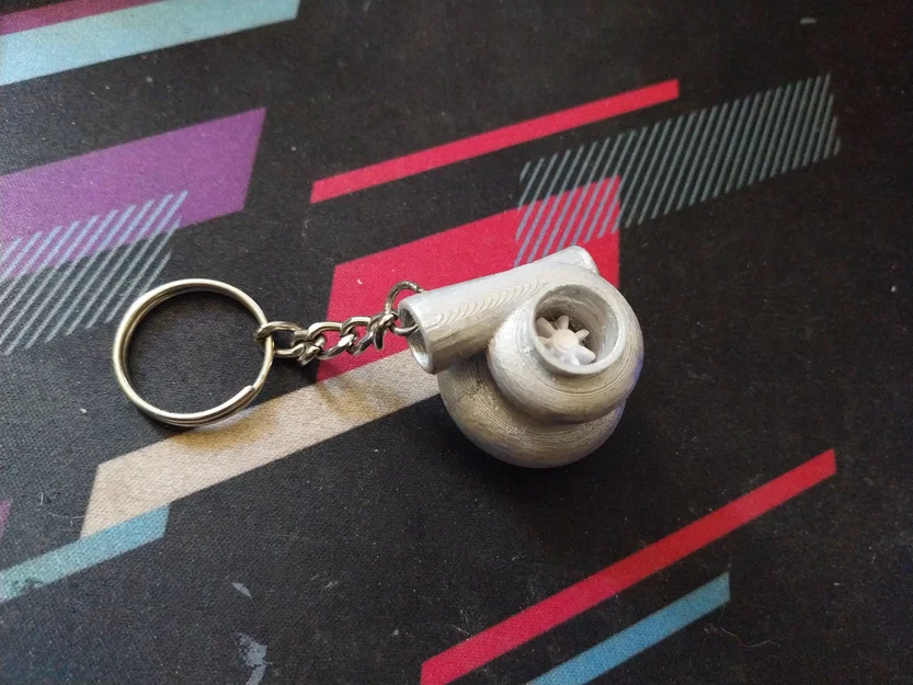 Móc khóa Turbocharger 3D - Phụ kiện độc đáo cho tín đồ yêu xe - Image 3